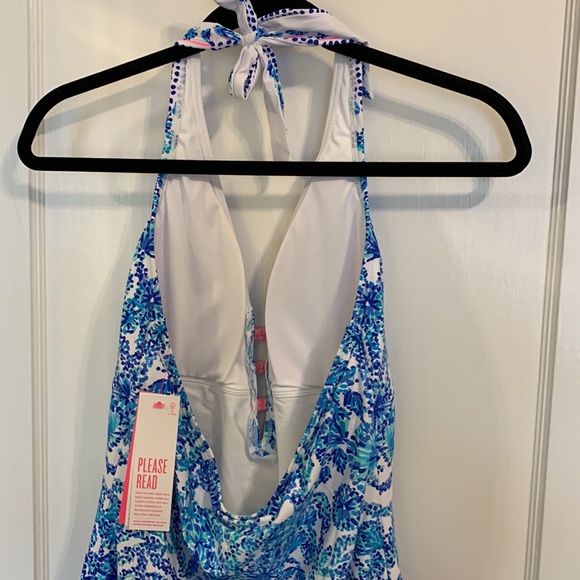 Loraline One-Piece Swimsuit - Turquoise Oasis Shell Me You Love Me Engineered 14 - Picture 6 of 8